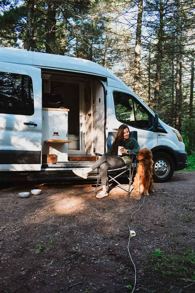 my experience renting a vanna camper van jay cooke state park campground