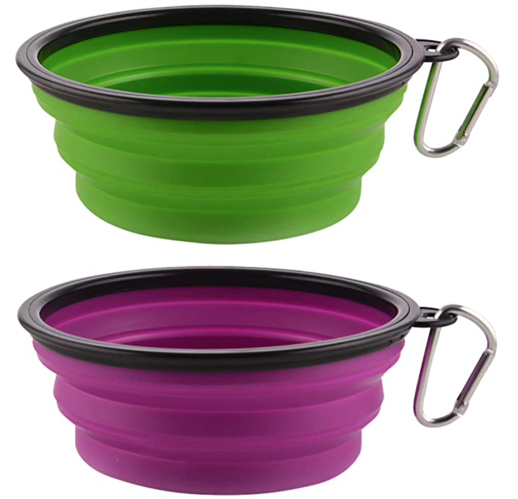 6 of my favorite amazon dog items collapsable dog bowls
