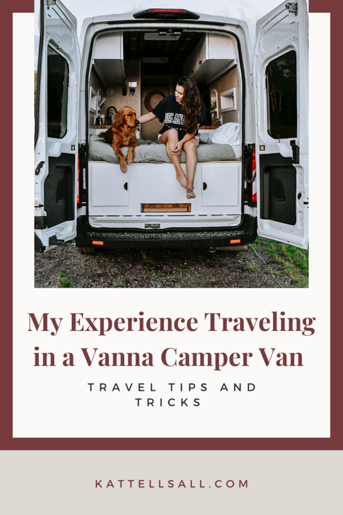 My experience traveling in a Vanna camper van