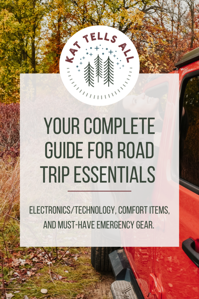 your complete guide for road trip essentials Pinterest Pin