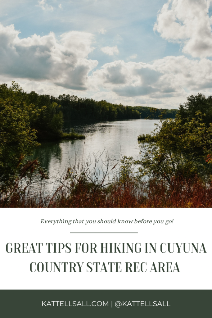 hiking in Cuyuna Country State Recreation Area Pinterest pin