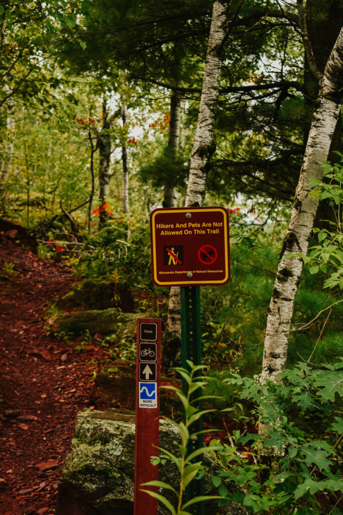 hiking in Cuyuna Country State Recreation Area